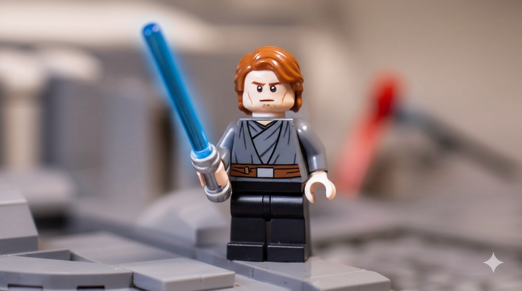 anakin burned lego
